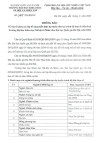 Thông báo tổ chức lớp Bổ sung kiến thức dự tuyển Thạc sĩ, Tiến sĩ đợt 2 năm 2026