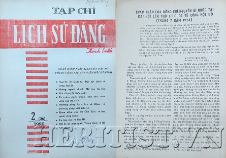 Một tài liệu quý của lãnh tụ Nguyễn Ái Quốc