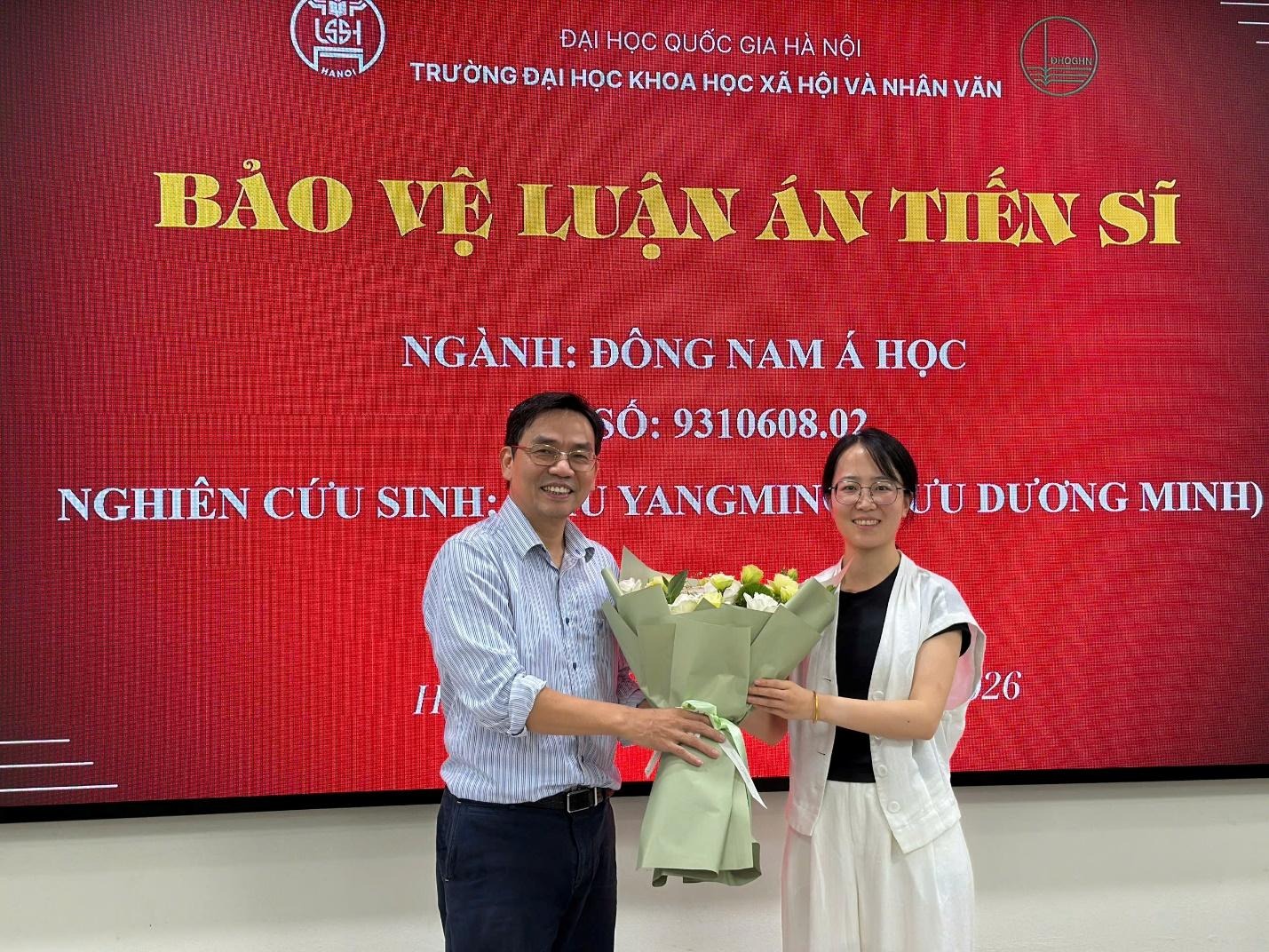 CHÚC MỪNG NCS LƯU DƯƠNG MINH BẢO VỆ THÀNH CÔNG LUẬN ÁN TIẾN SĨ NGÀNH ĐÔNG NAM Á HỌC