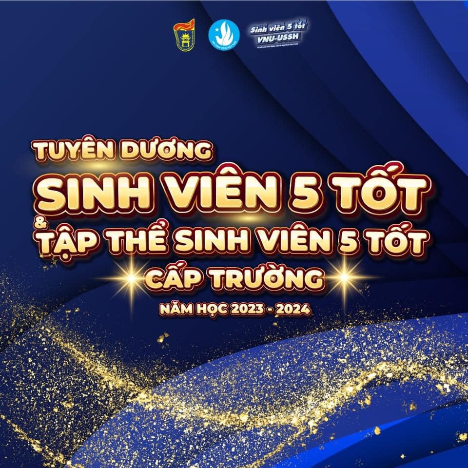 Sinh viên Khoa Đông phương học đạt danh hiệu Sinh viên 5 Tốt và Tập thể Sinh viên 5 Tốt cấp trường