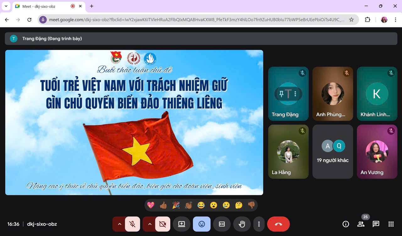TUỔI TRẺ VIỆT NAM VỚI TRÁCH NHIỆM GIỮ GÌN CHỦ QUYỀN BIỂN ĐẢO THIÊNG LIÊNG